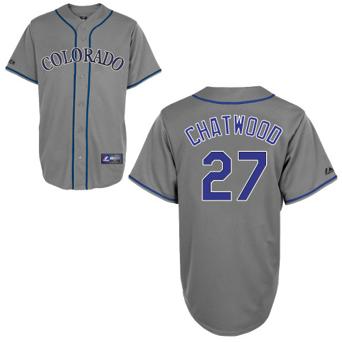 Tyler Chatwood #27 mlb Jersey-Colorado Rockies Women's Authentic Road Gray Cool Base Baseball Jersey